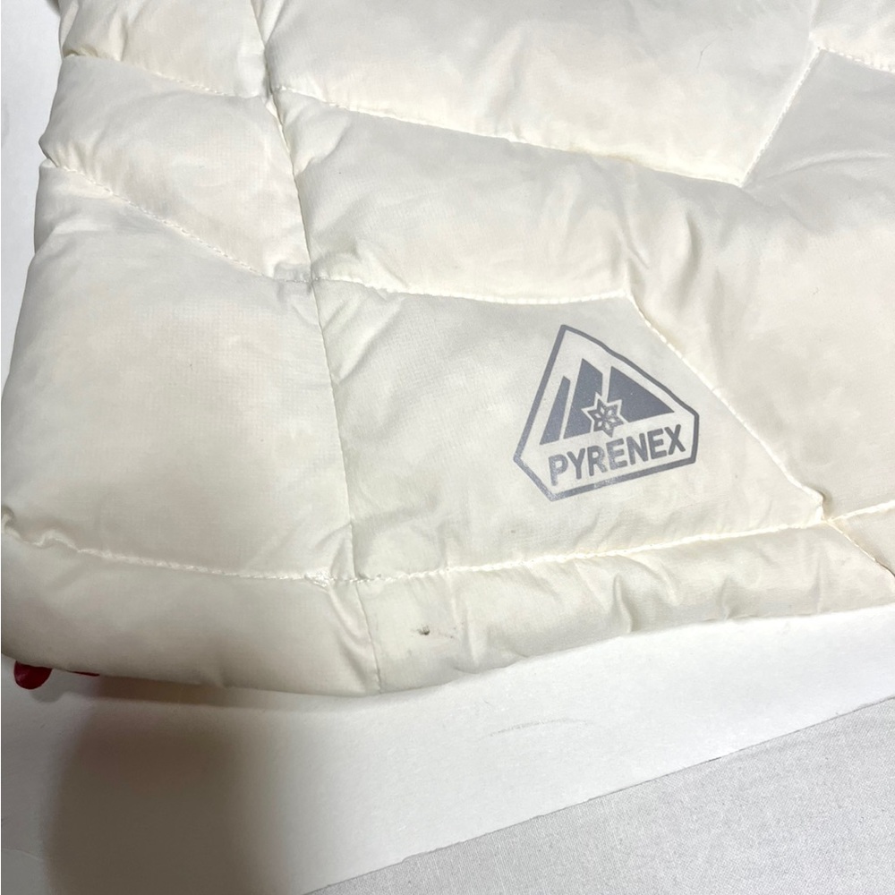 Women’s Pyrenex Down Jacket Puffy Quilted Vest Hoodie Size 34 White - Picture 4 of 8